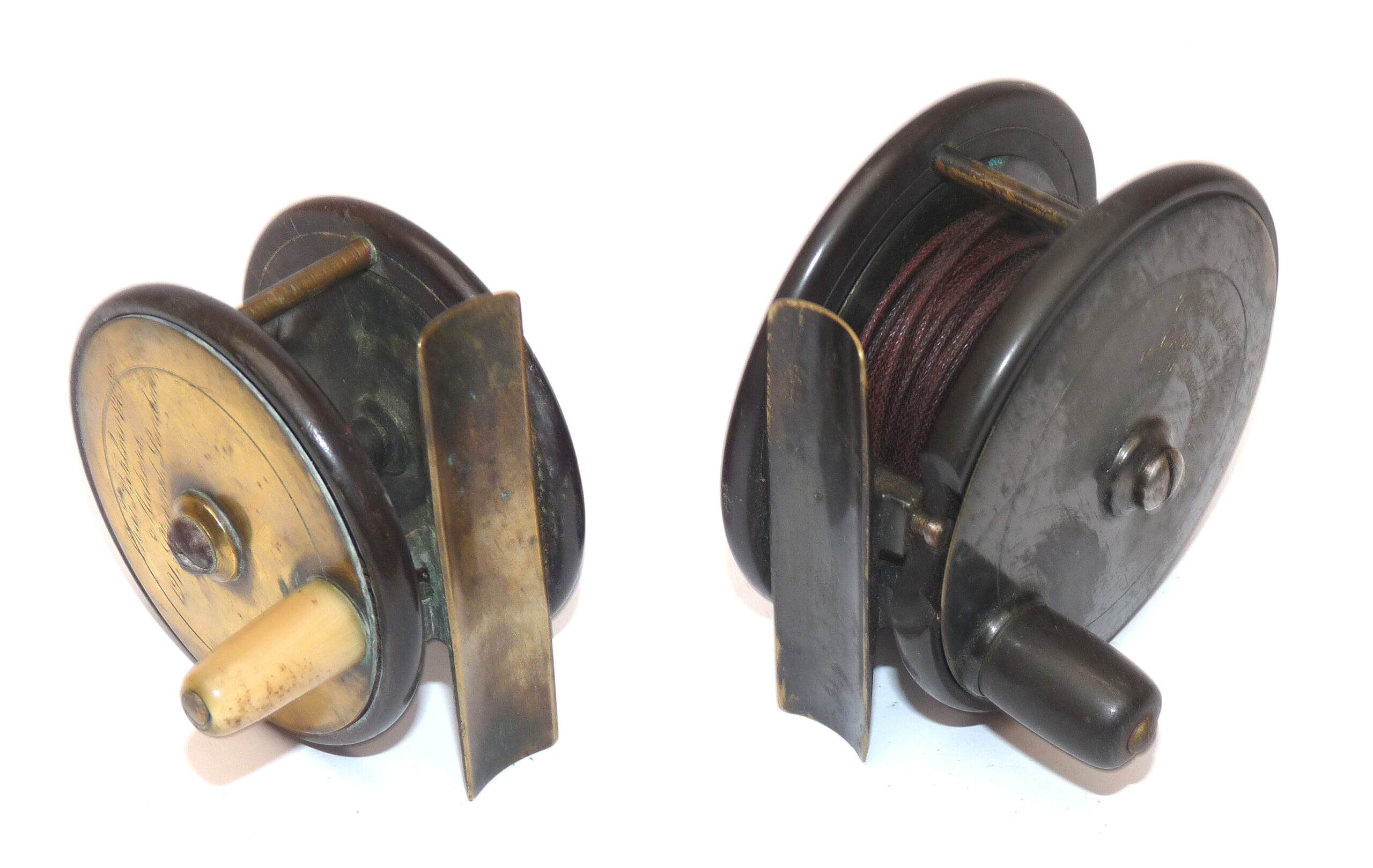 A Lovely Plate Wind Brass and Ebonite 2024 Fly-fishing Reel