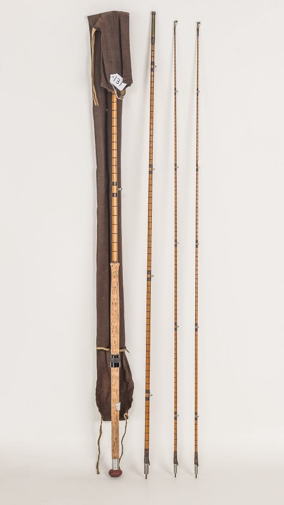 JJS Walker Bampton 14ft Cane Salmon Fly Rod with two tips