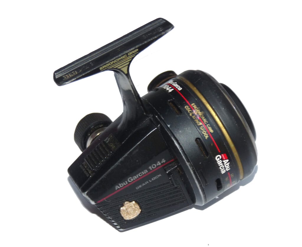 Abu Garcia 1044 closed face reels x 2, foot stamp 87/0, 87