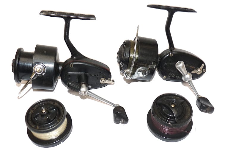 2 Mitchell 300 + 300c vintage spinning reels + 2 s/spools 2 Mitchell 300 + 300c vintage spinning reels + 2 s/spools