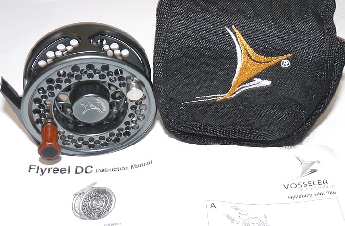 Vosseler Germany DC3 large arbor alloy trout fly reel 3-1/4