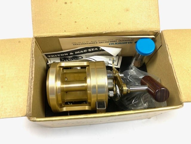 Shimano Triton Mark I multiplying reel beach, rock, up tide, down tide sea  fishing mint boxed