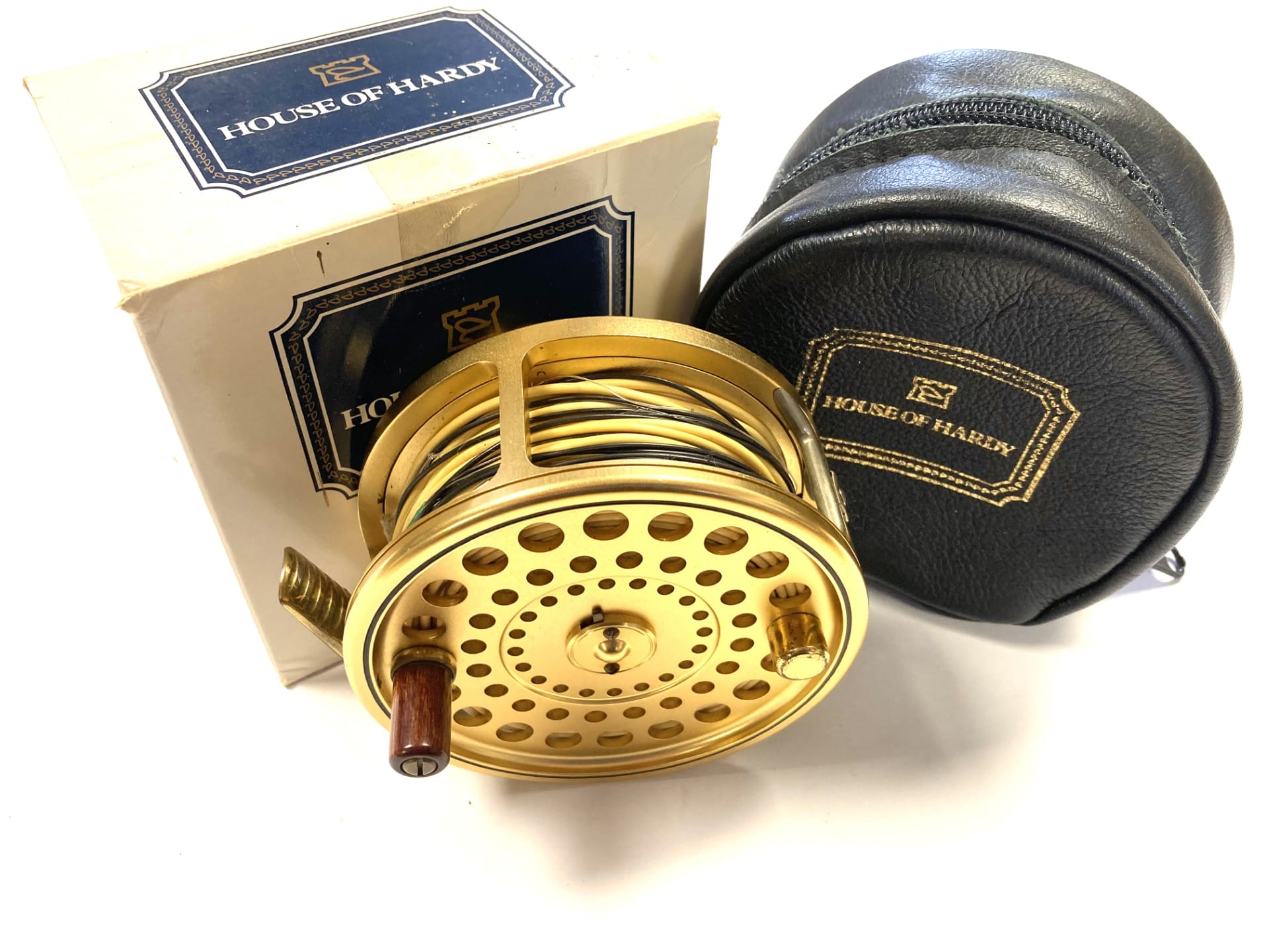 HOUSE OF HARDY Sovereign 2000 フライリール Hardy Sovereign 2000 fly reel, #7 Hardy padded case & leaflet