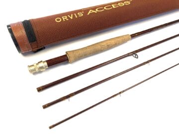 Orvis Access Tip Flex 10' Four Piece Carbon Travel Trout Fly Rod #4 With  Tube