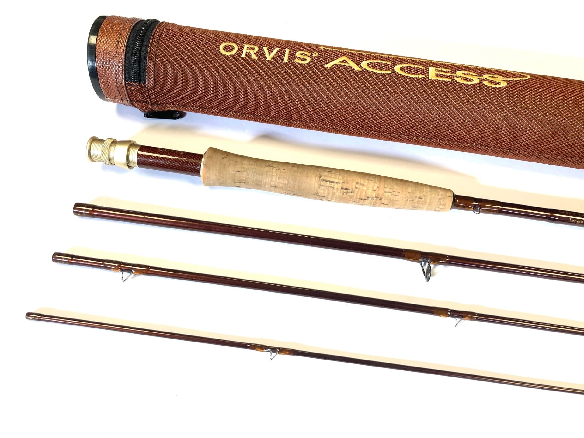 Orvis Access Tip Flex 10' Four Piece Carbon Travel Trout Fly Rod #4 With  Tube