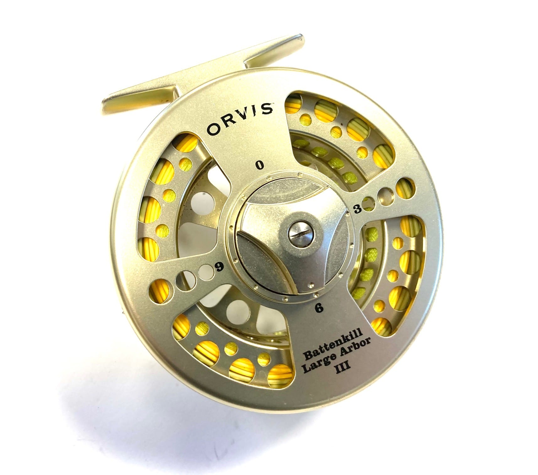 Orvis Battenkill Large Arbor III Gold Trout Fly Reel With Case