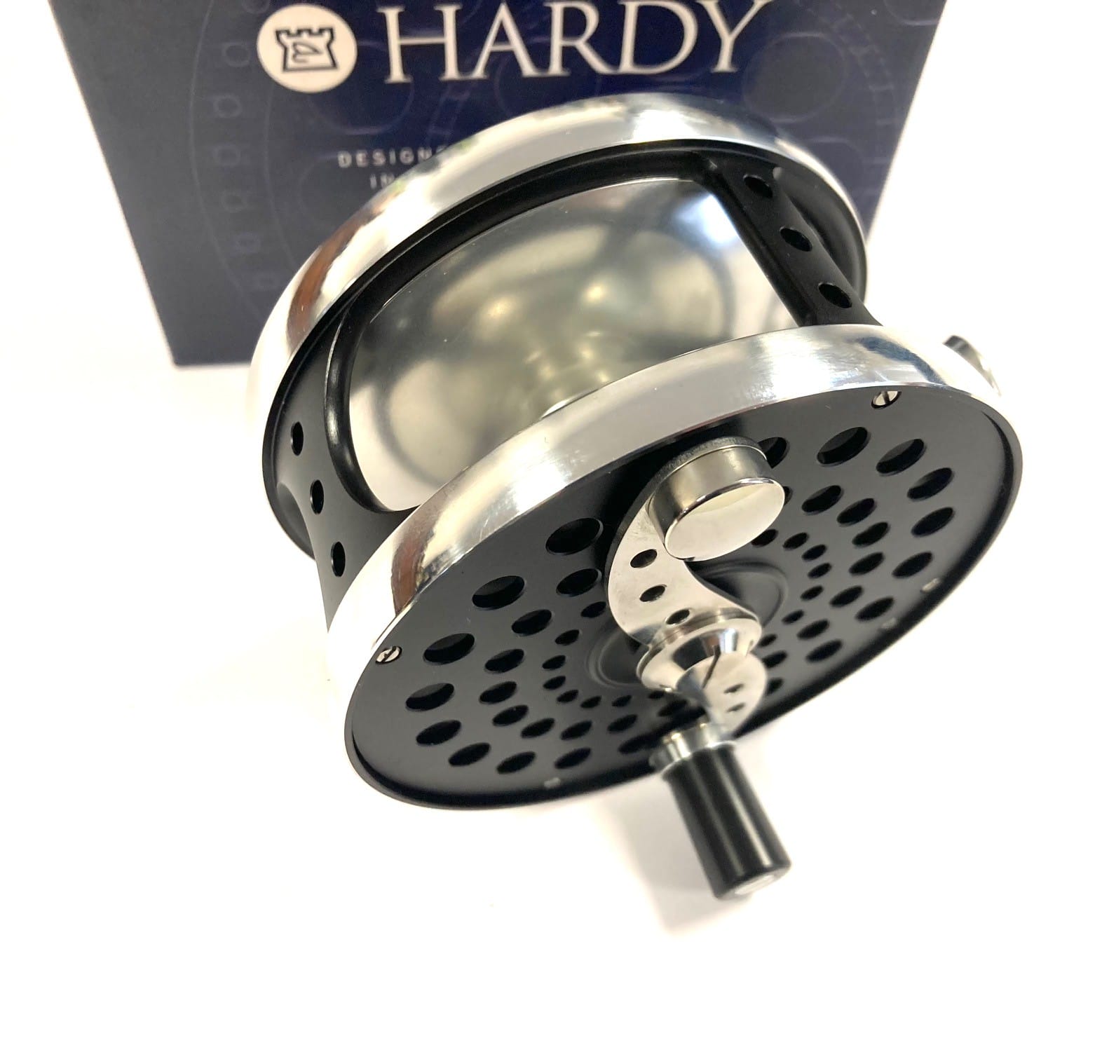 Hardy Cascapedia 8/9 light salmon fly reel with papers case
