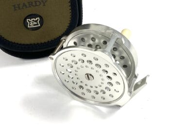 Hardy 3 3/4″ Lightweight Bougle MK VI salmon fly reel with Hardy 3 3/4″ Lightweight Bougle MK VI salmon fly reel with