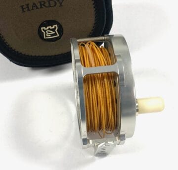 Hardy 3 3/4″ Lightweight Bougle MK VI salmon fly reel with pouch Hardy 3 3/4″ Lightweight Bougle MK VI salmon fly reel with pouch
