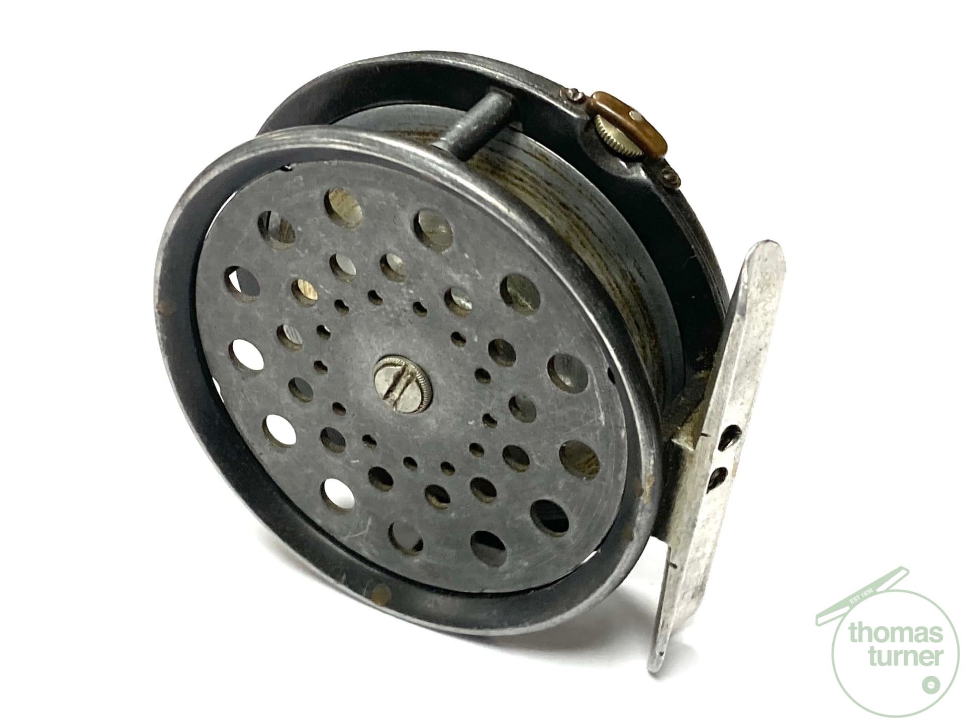 Hardy Perfect 3 1/8″ Vintage Trout Fly Reel With Perforated Spool Rare