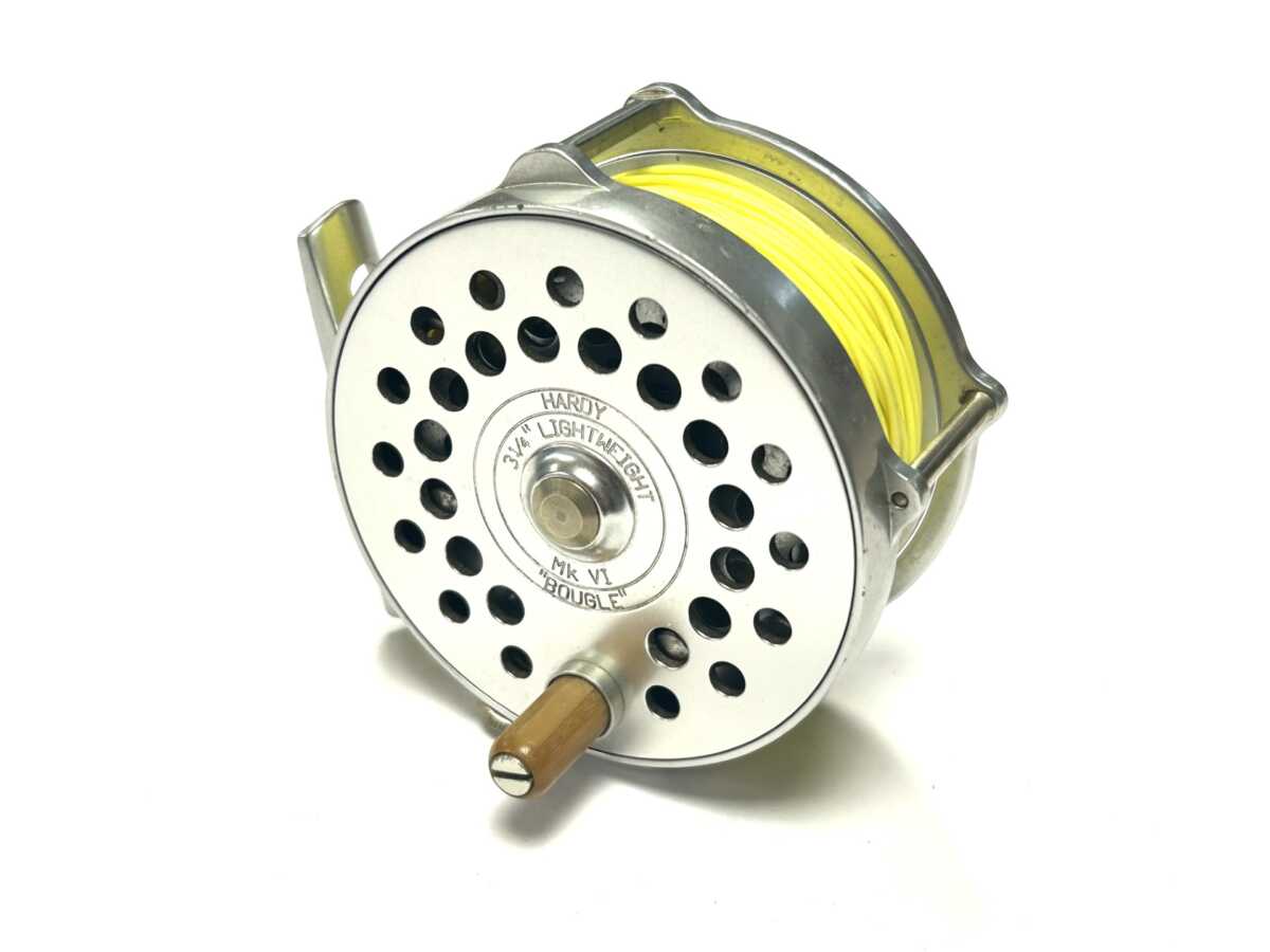 Hardy 3 1/4″ Lightweight Bougle MK VI salmon fly reel with pouch